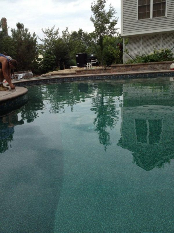 black vinyl pool liner